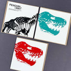 T-Rex Letterpress Card