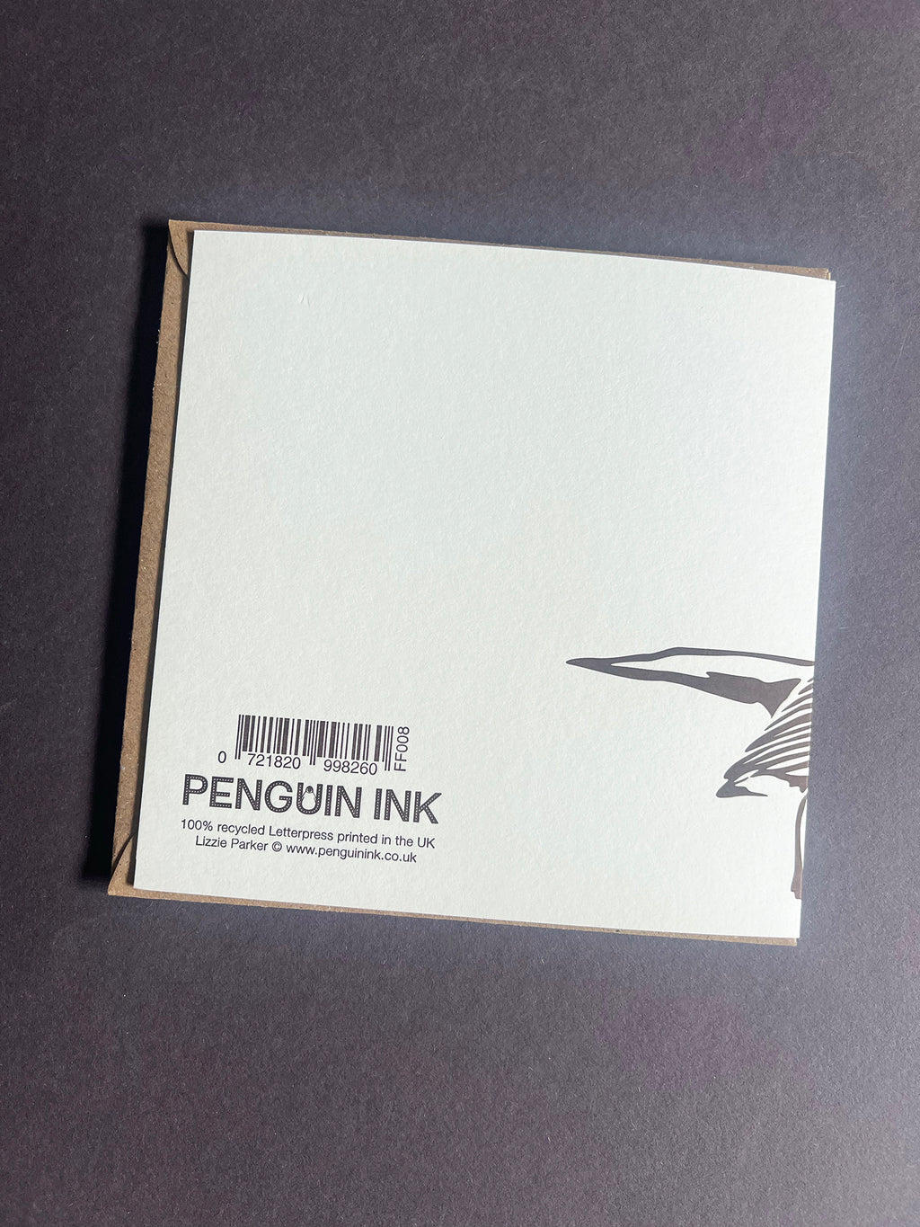 Robin Letterpress Card