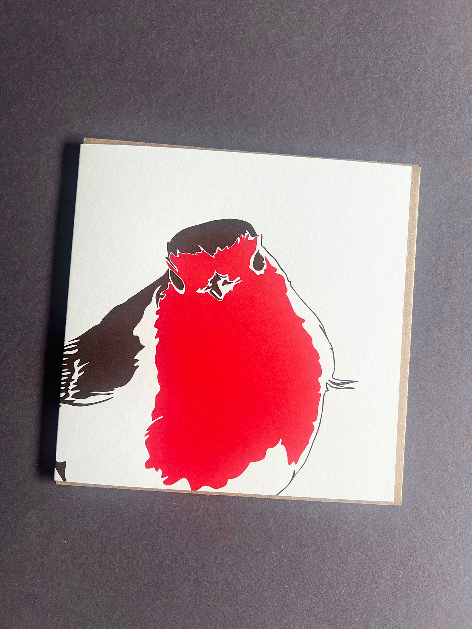 Robin Letterpress Card