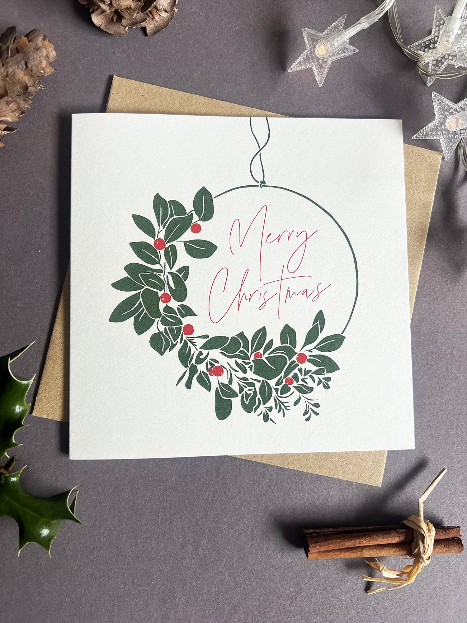 Wreath Letterpress Card