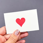 Red Heart Gift Tag Florist Cards