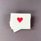 Red Heart Gift Tag Florist Cards