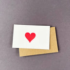 Red Heart Gift Tag Florist Cards