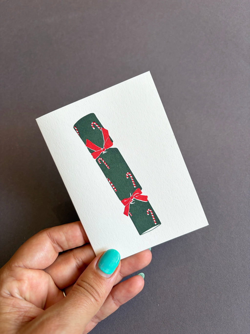 Candy Cane Cracker Card