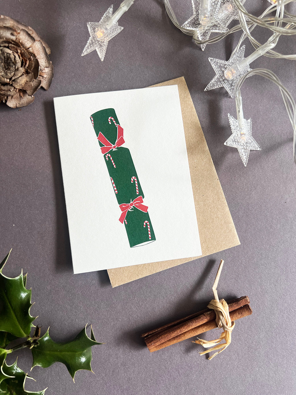 Candy Cane Cracker Card
