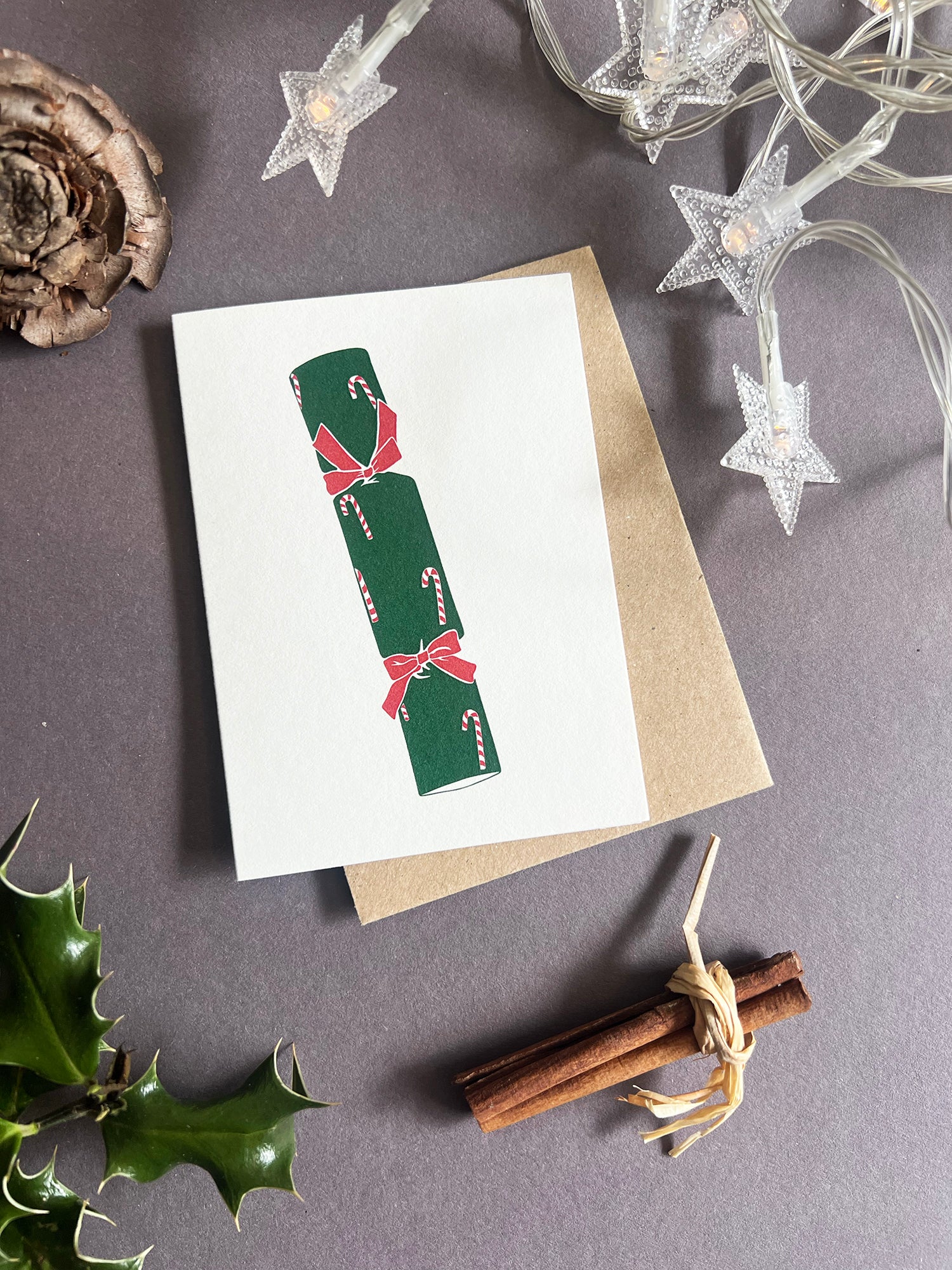 Candy Cane Cracker Card