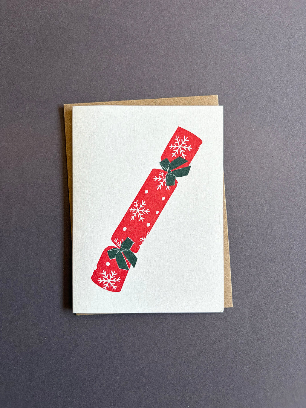 Snowflake Cracker Card
