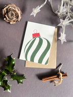 Spiral Bauble Card