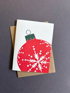 Snowflake Bauble Card
