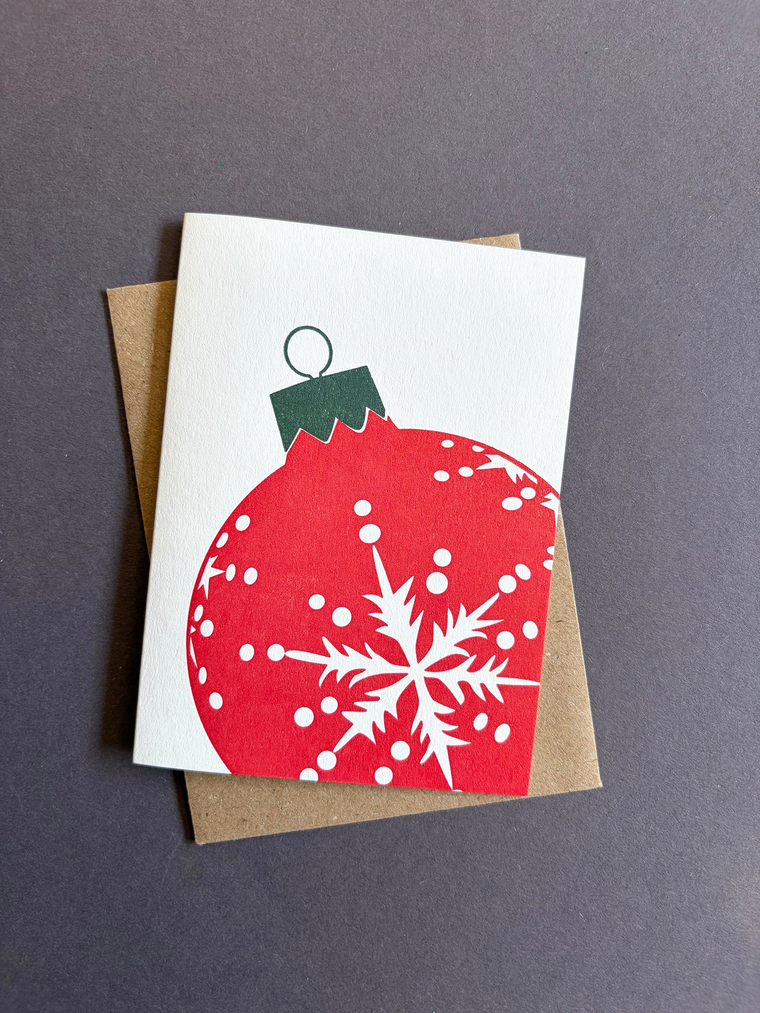 Snowflake Bauble Card