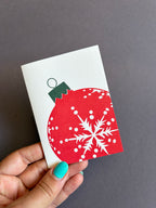 Snowflake Bauble Card