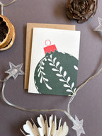 Leaf Bauble Card