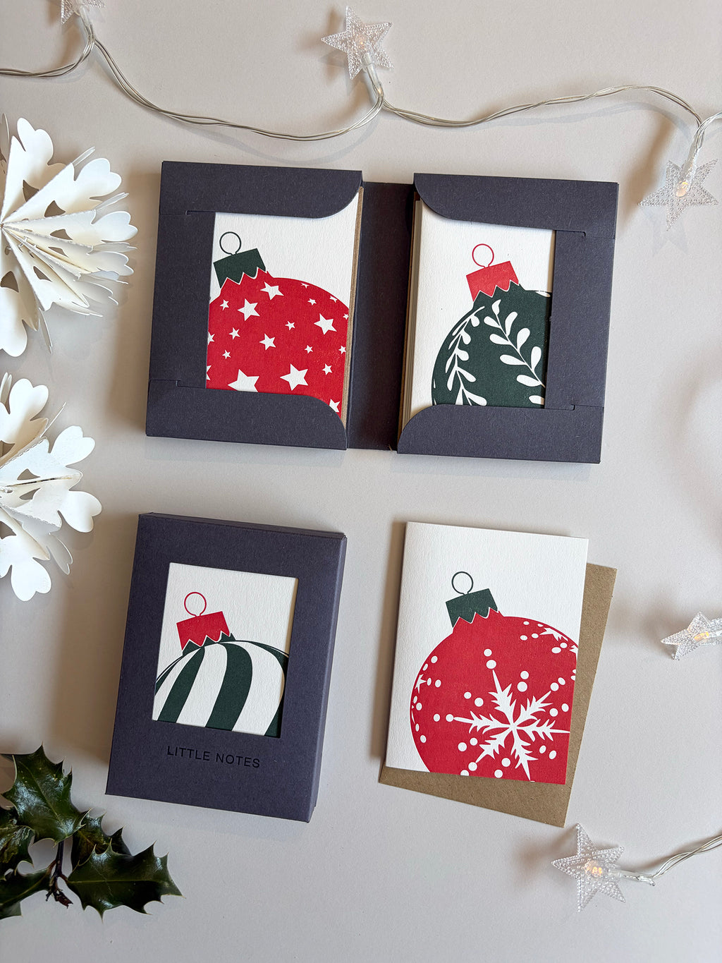 Baubles Notecard Set | Set of 8