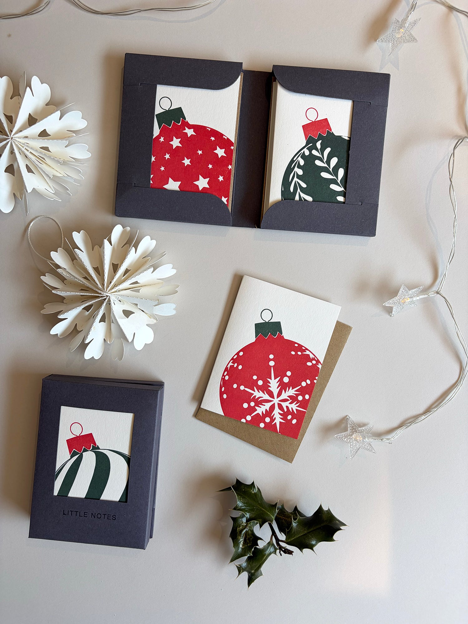 Baubles Notecard Set | Set of 8