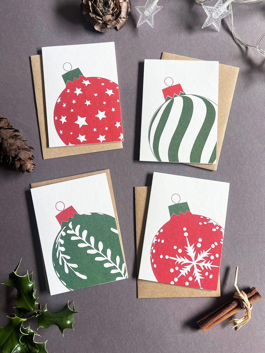 Baubles Notecard Set | Set of 8