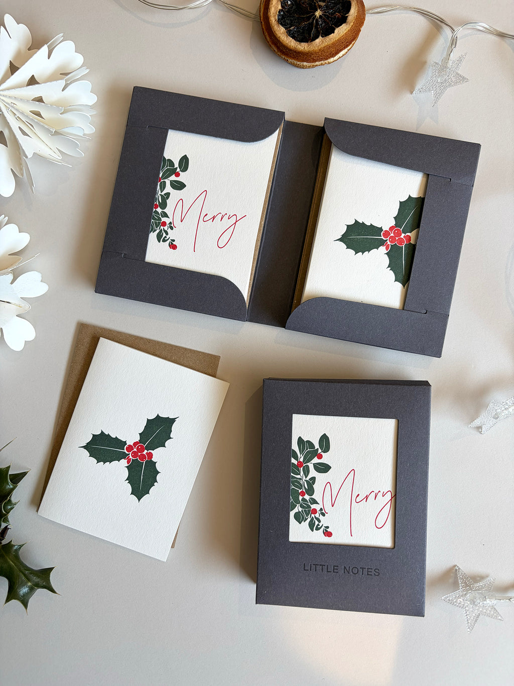 Holly & Ivy Notecard Set | Set of 8