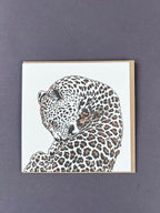 Leopard Letterpress Card