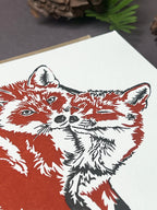 Fox Love Letterpress Card