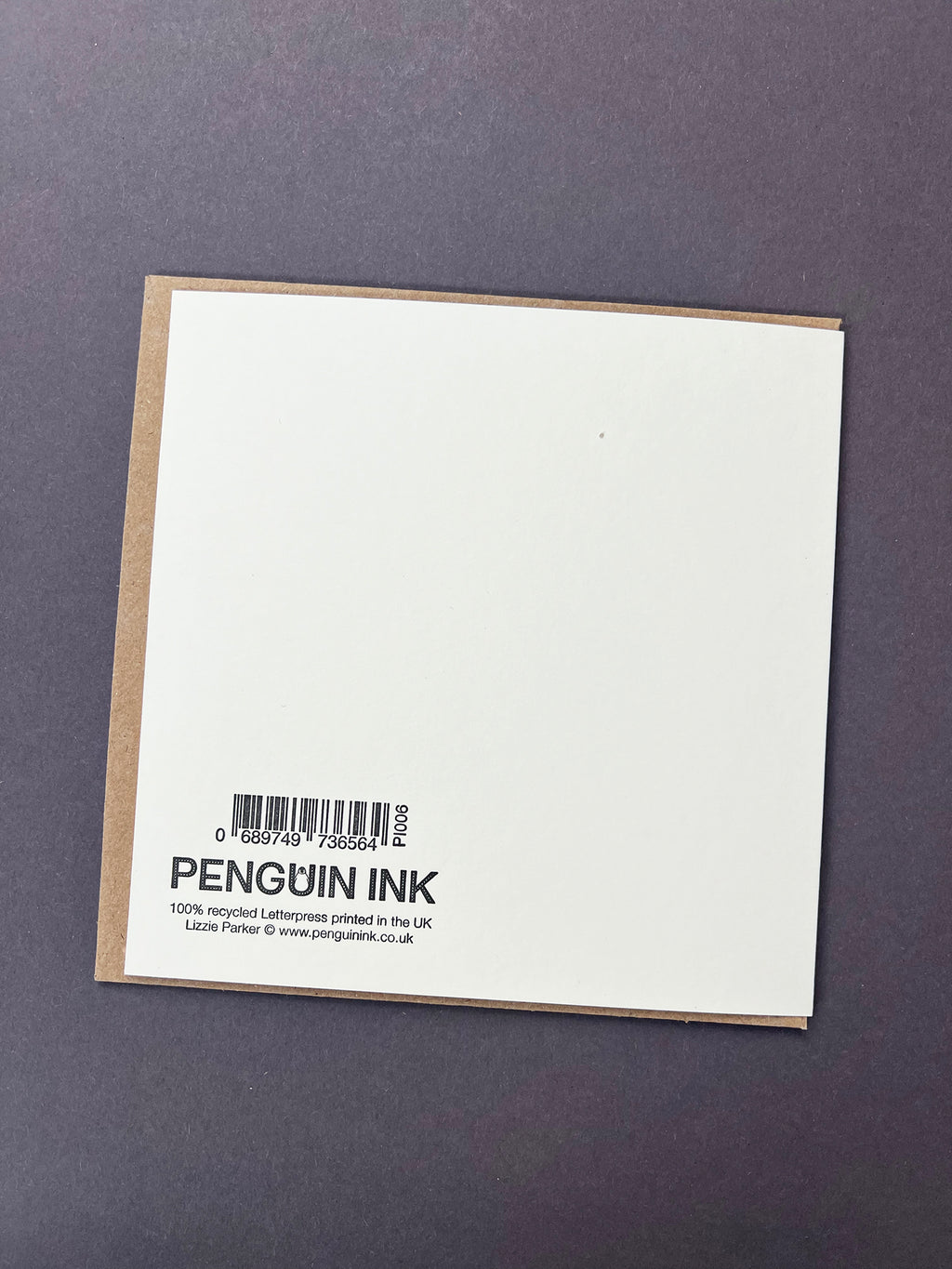 Penguins in Love Letterpress Card