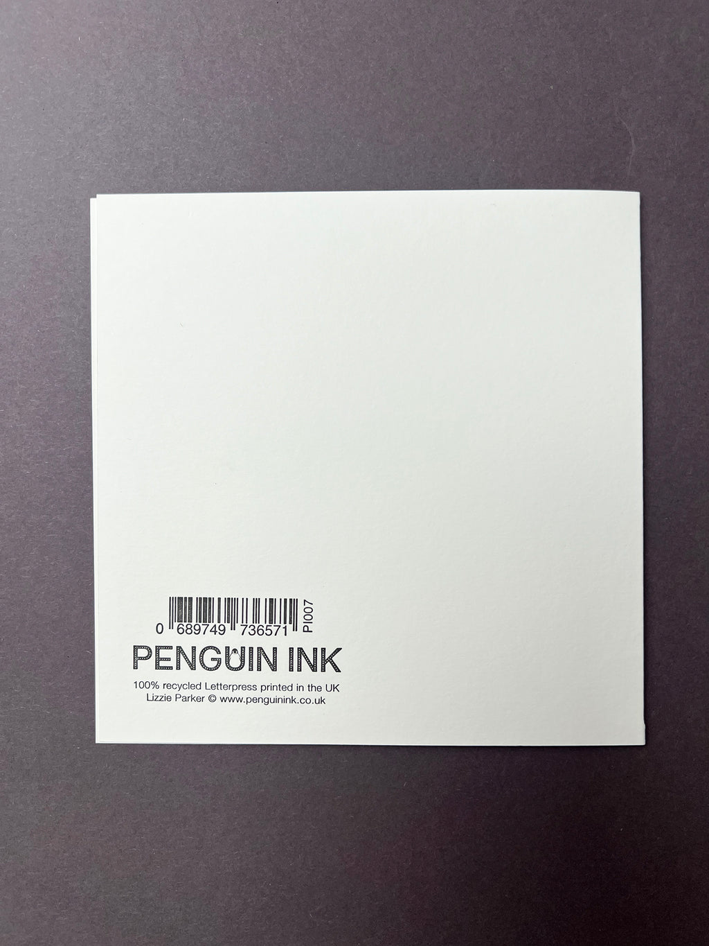 Wild Rabbit Letterpress Card