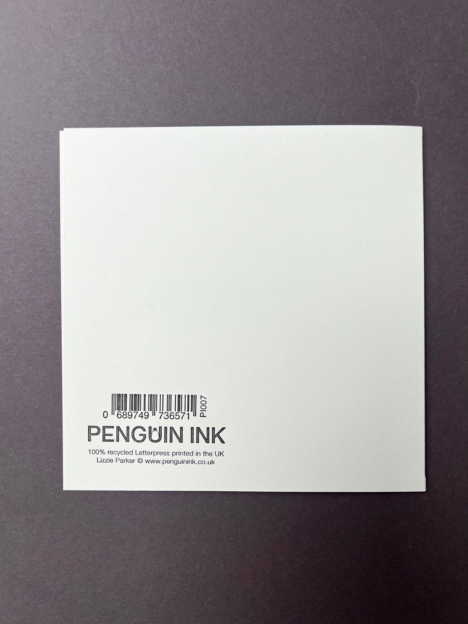 Wild Rabbit Letterpress Card