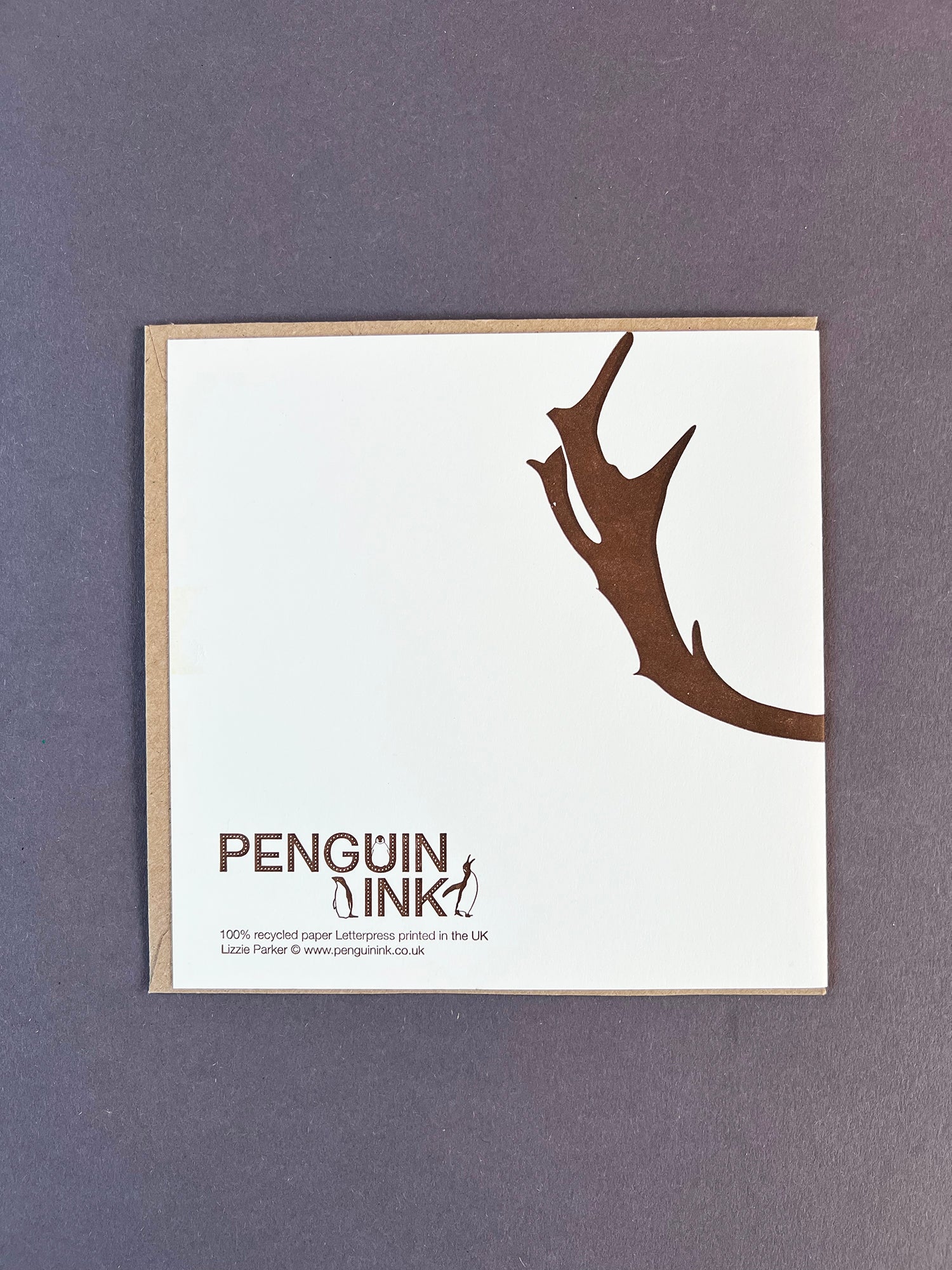 Stag Letterpress Card
