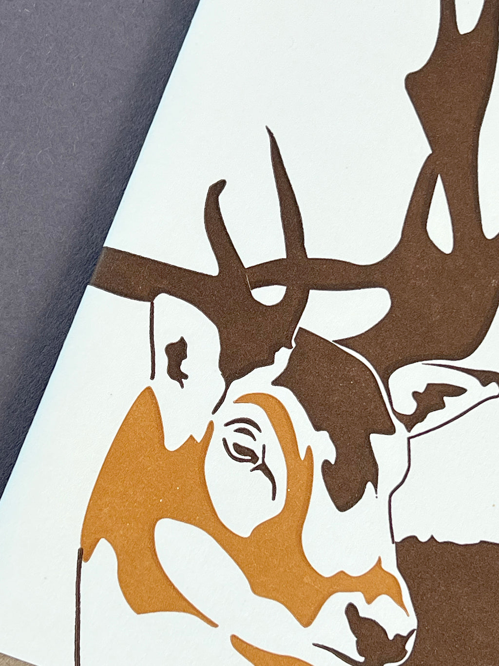 Stag Letterpress Card