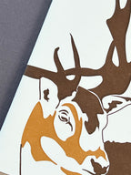 Stag Letterpress Card