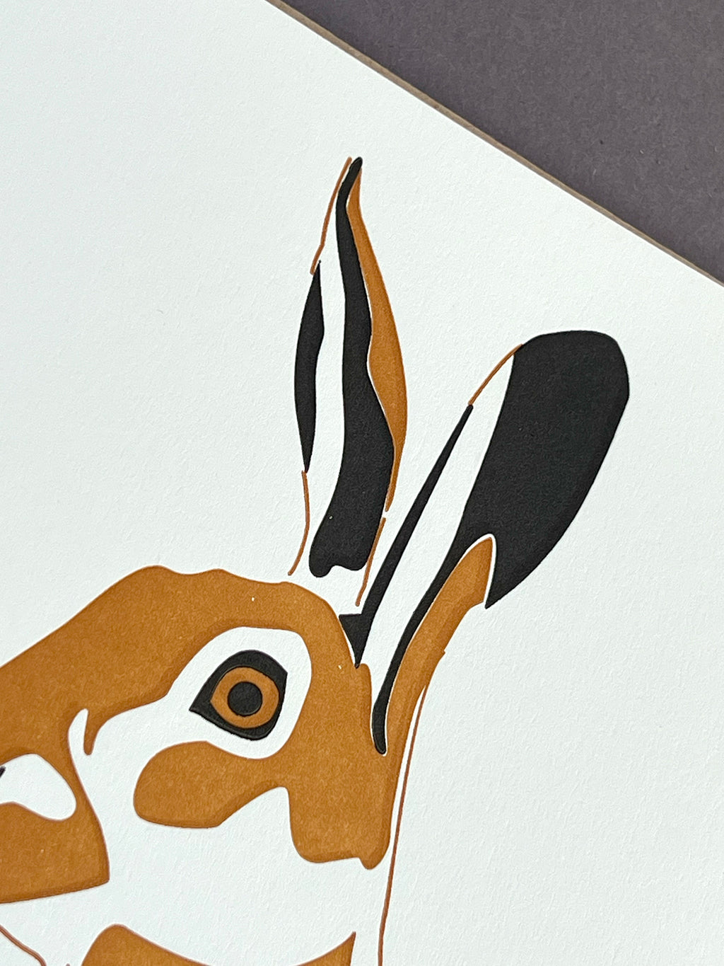 Hare Letterpress Card