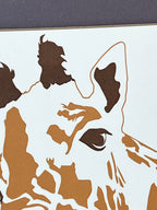 Giraffe Letterpress Card