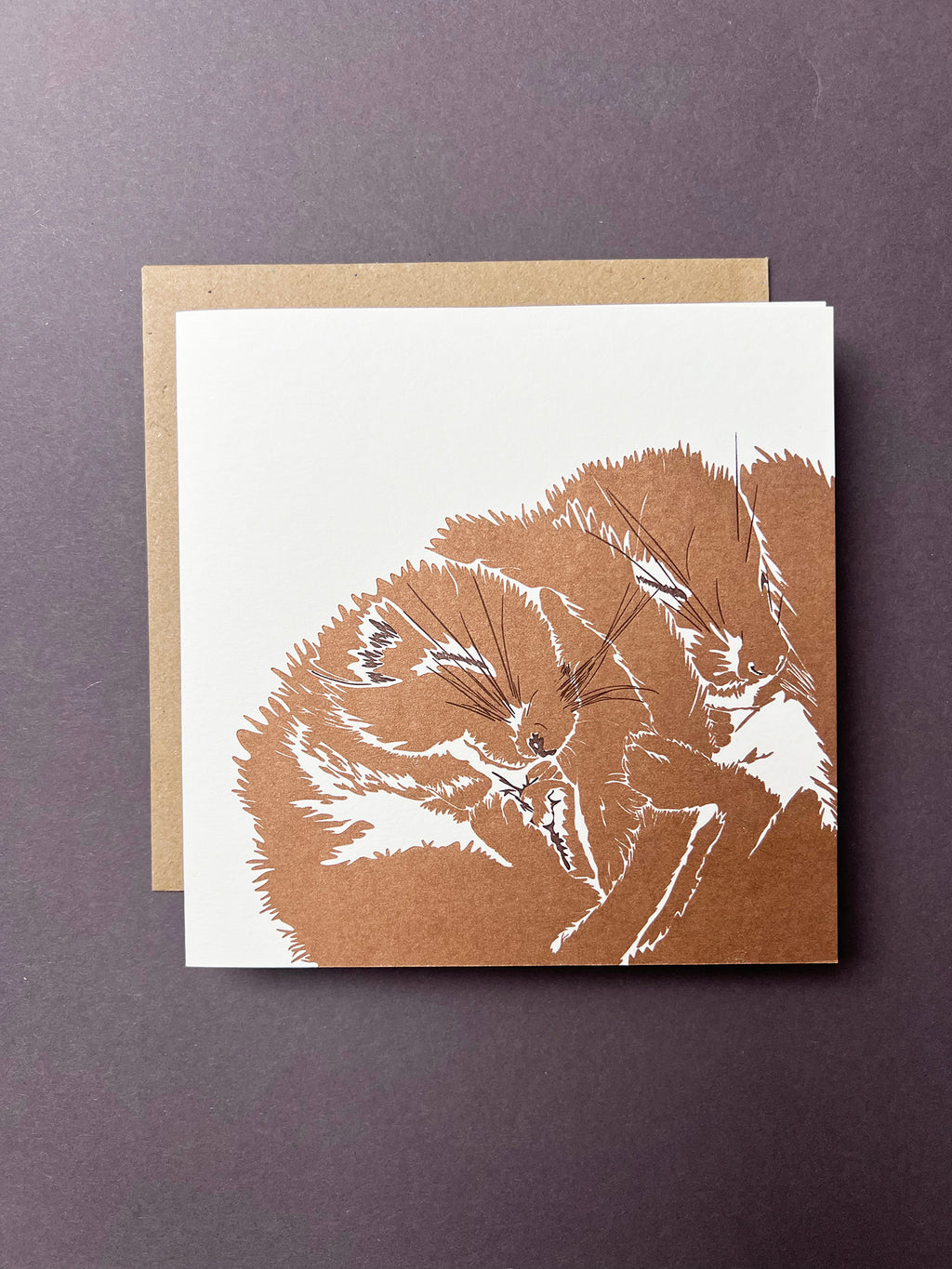 Dormice Letterpress Card