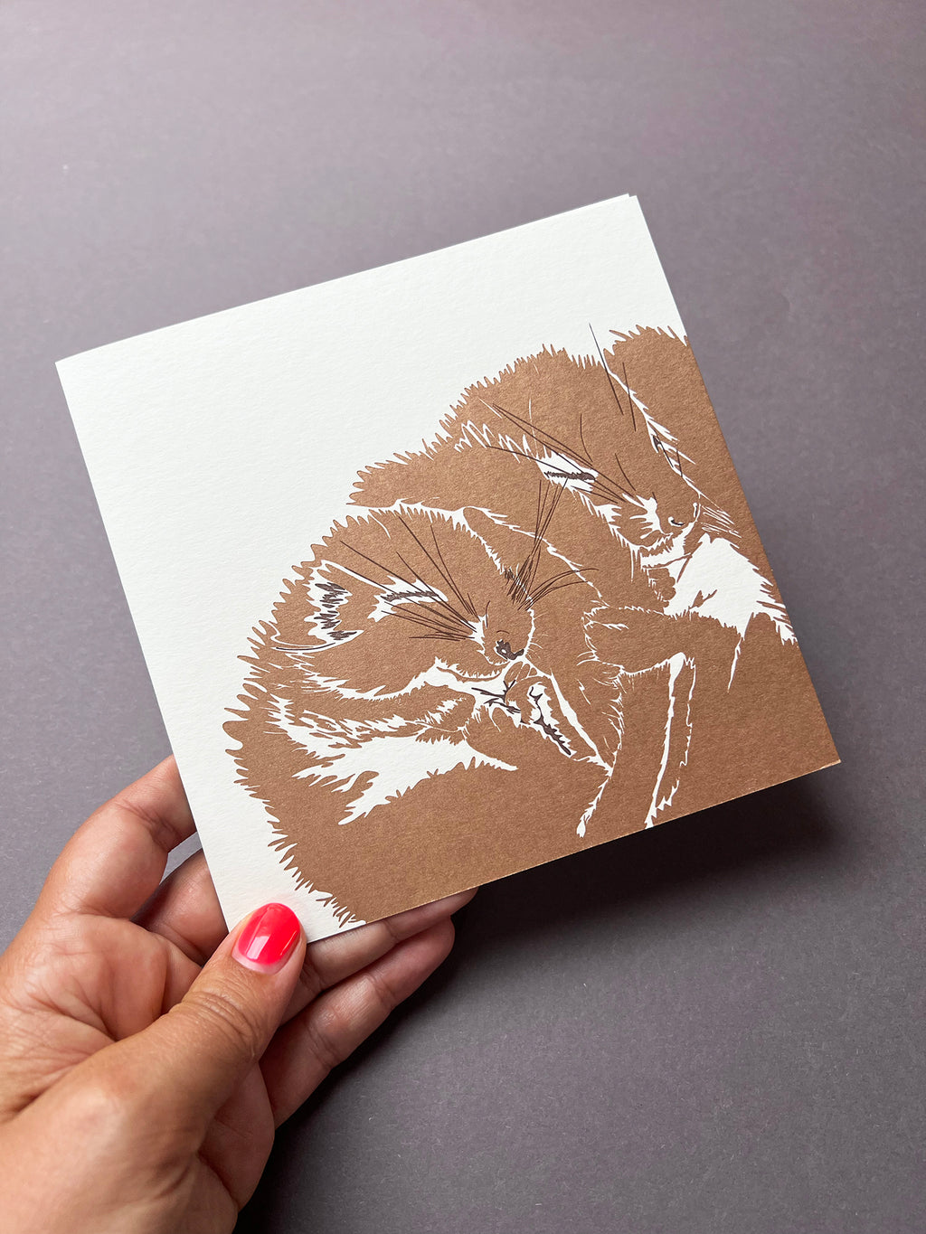 Dormice Letterpress Card