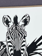 Zebra Letterpress Card