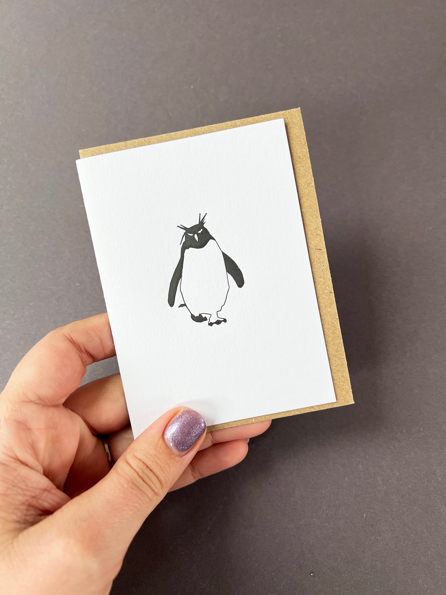 Rockhopper Penguin Card