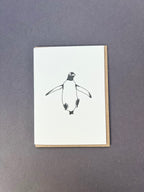 Jumping Gentoo Penguin Card