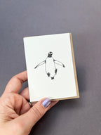 Jumping Gentoo Penguin Card