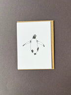 Jumping Gentoo Penguin Card
