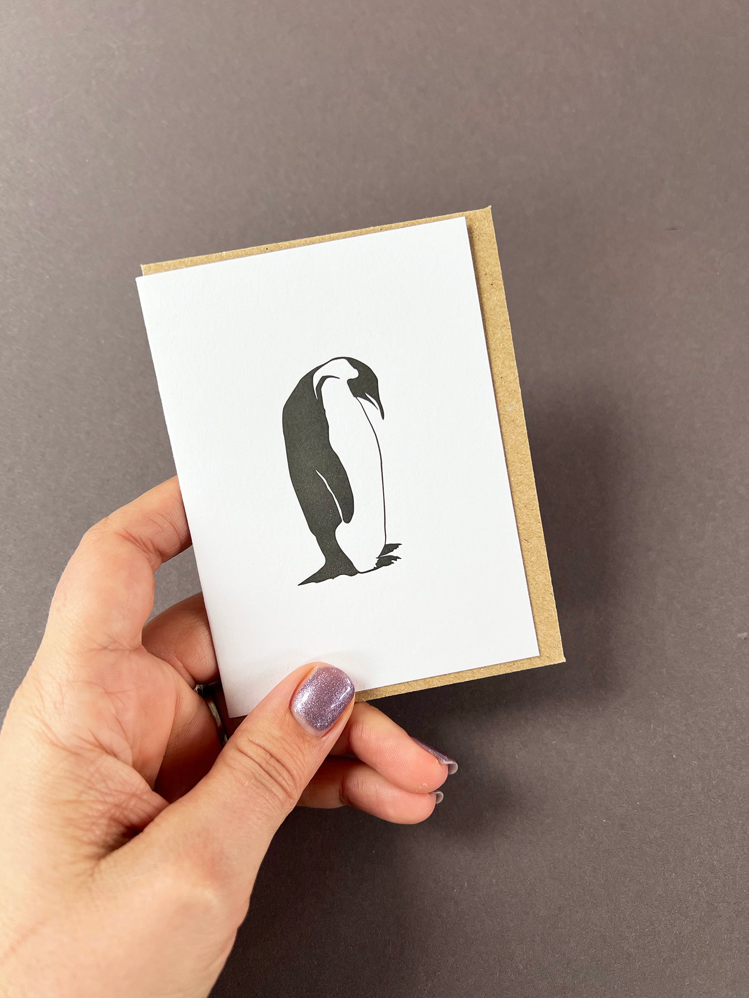 Emperor Penguin Card