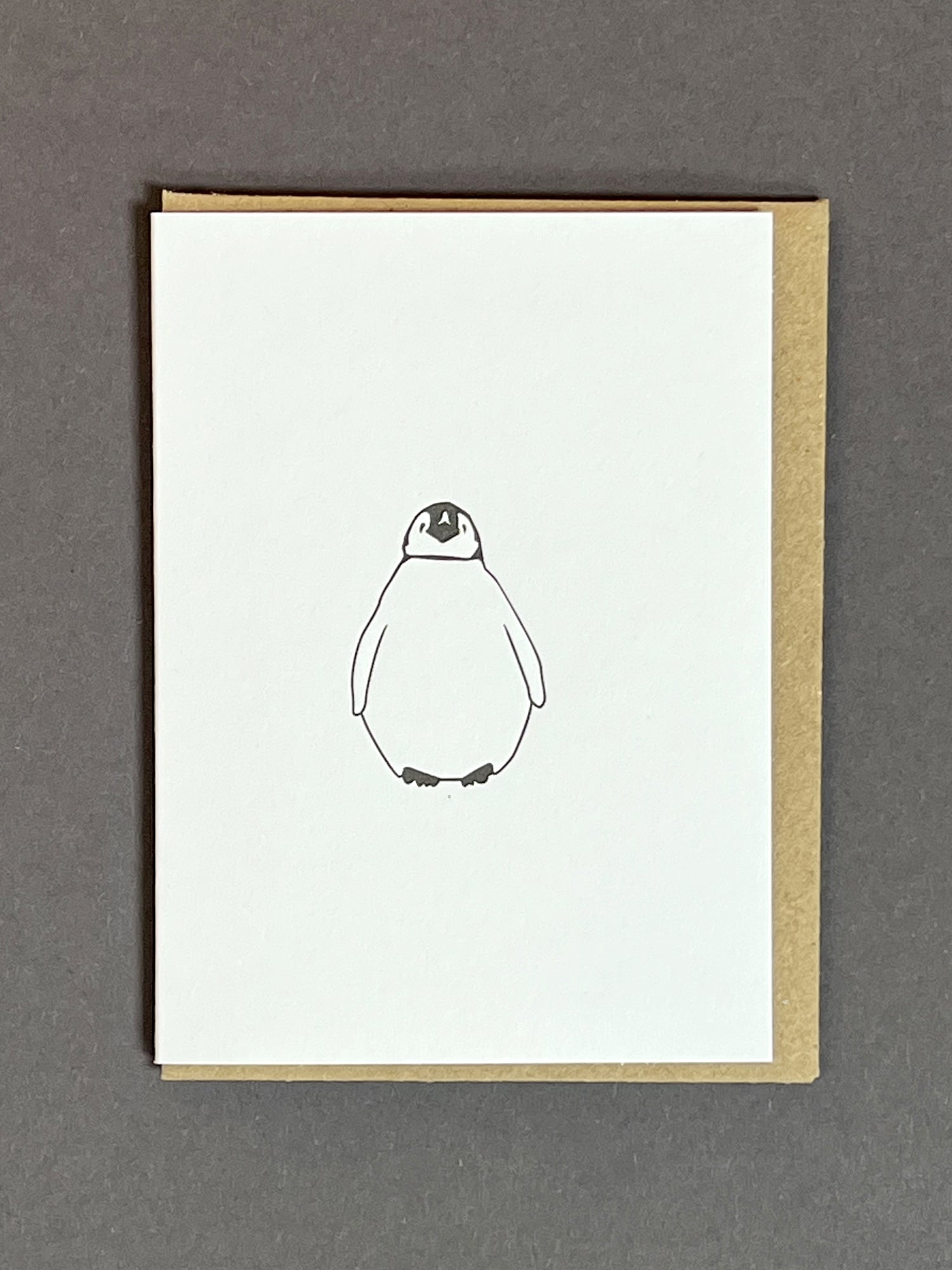 Baby Up Penguin Card