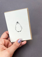 Baby Up Penguin Card