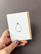 Baby Up Penguin Card