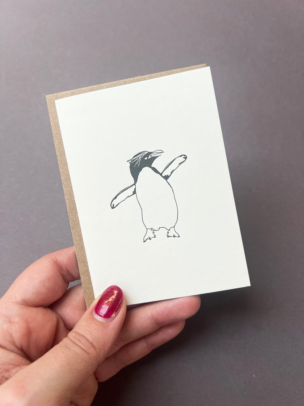 Macaroni Penguin Card