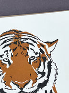Tiger Letterpress Card