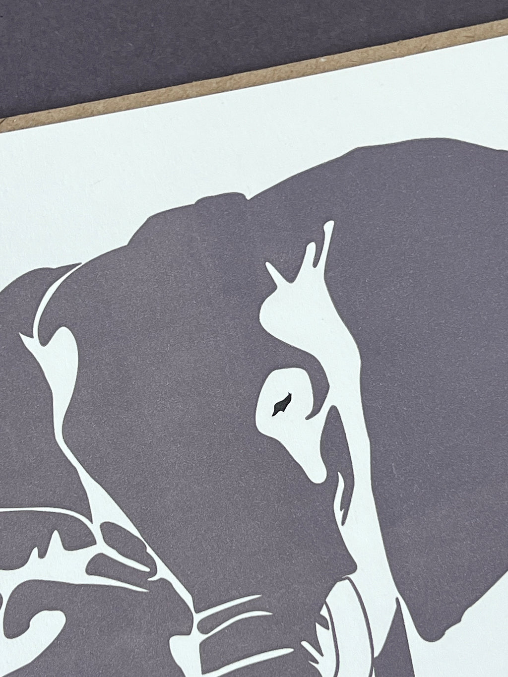 Elephant & Baby Letterpress Card