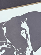 Elephant & Baby Letterpress Card