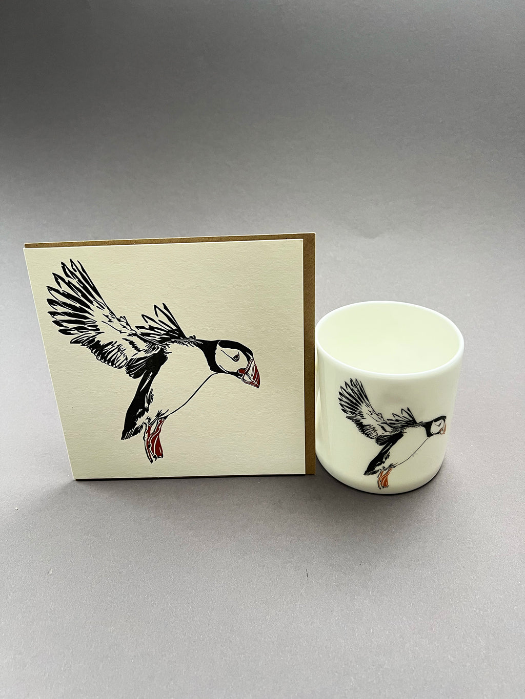 Puffin Landing Letterpress Card