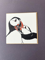 Puffin Nuzzle Letterpress Card