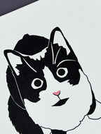 Black Cat Letterpress Card