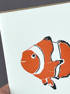 Clownfish Letterpress Card