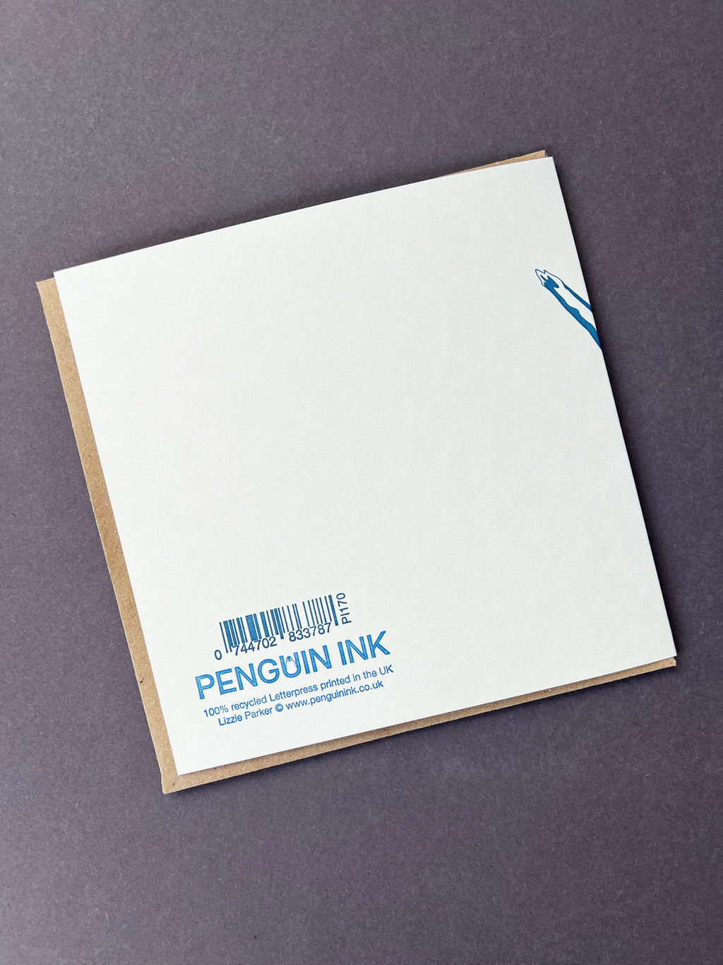 Blue Footed Boobie Letterpress Card